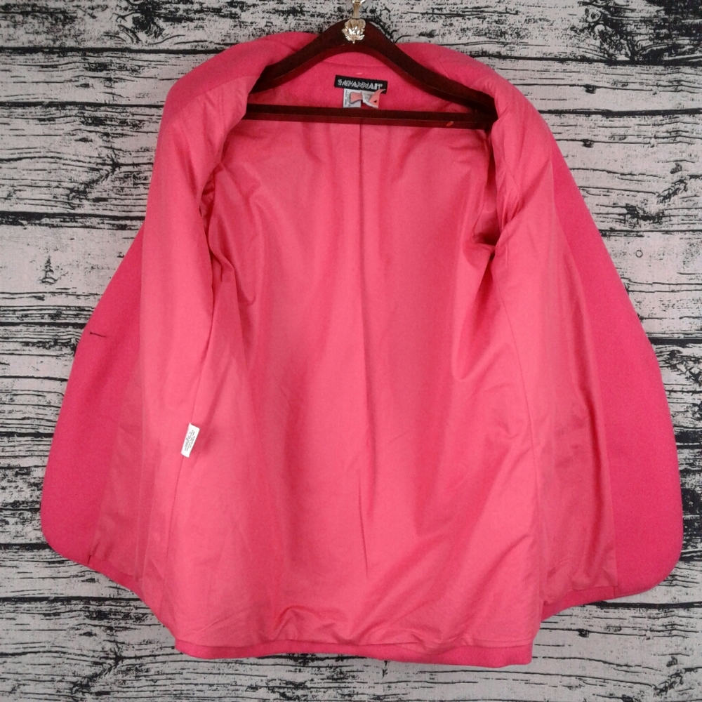 Wool Single Breasted One Button Oversized Blazer - image 3